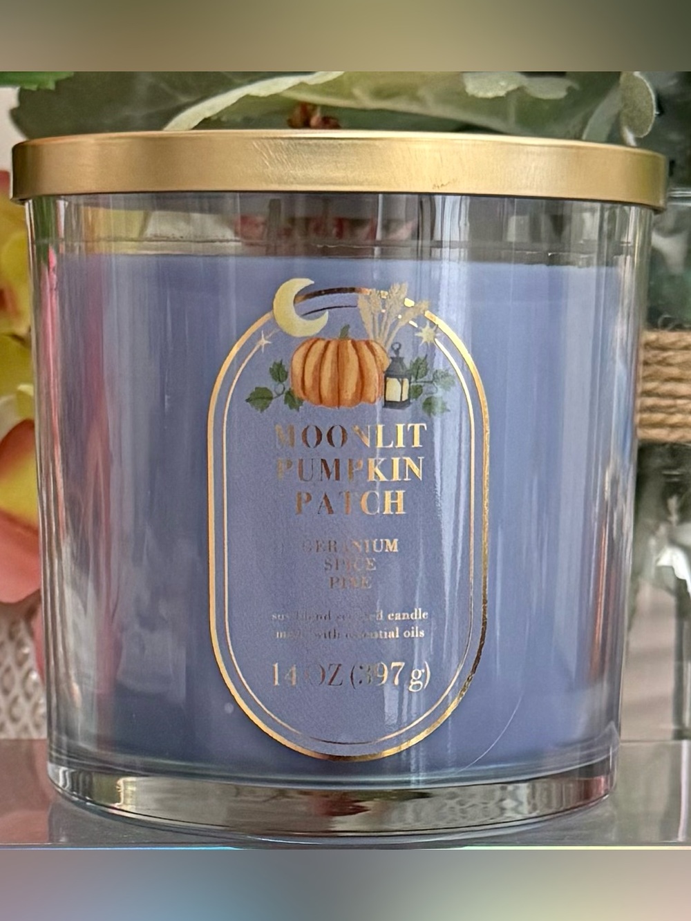 🆕🌜 SONOMA “MOONLIT PUMPKIN PATCH” 3-WICK SCENTED SOY WAX CANDLE. BRAND NEW.